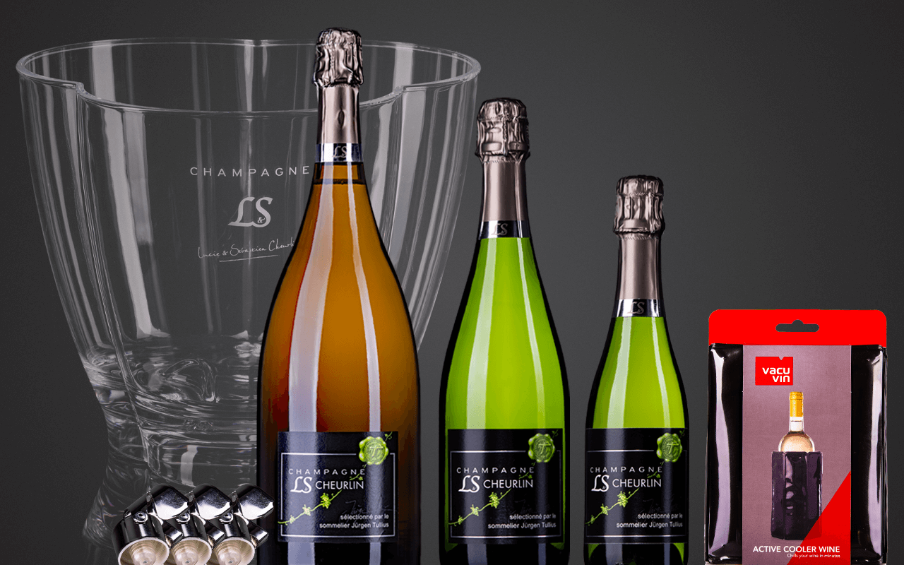 JTC Dreier-Kühler"1x15000ml Champagner,1x0750ml,1x0375ml mit Accessoires"Acrylglas(Abholpreis)