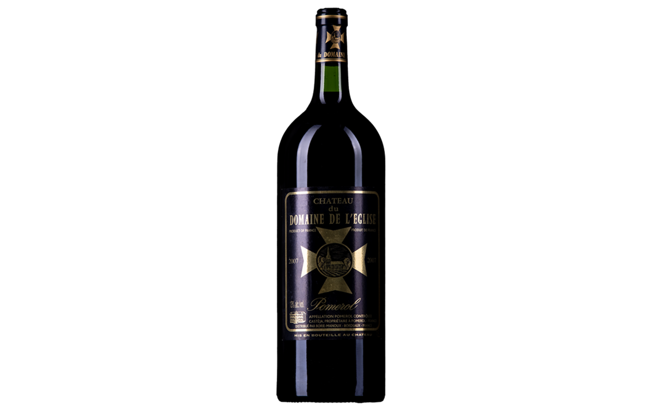 2007 Chateau du Domaine de L`Eglise Magnum "Ton Eisenoxid Kalk" Pomerol Bordeaux, Frankreich