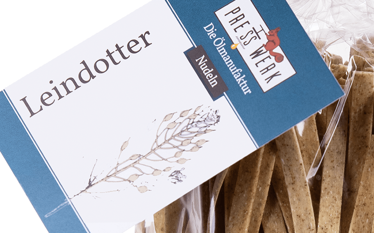 Zellertaler Leindotter-Nudeln - Ölmühle Michaela Hein Zellertaler Leindotter-Nudeln - Ölmühle Michaela Hein