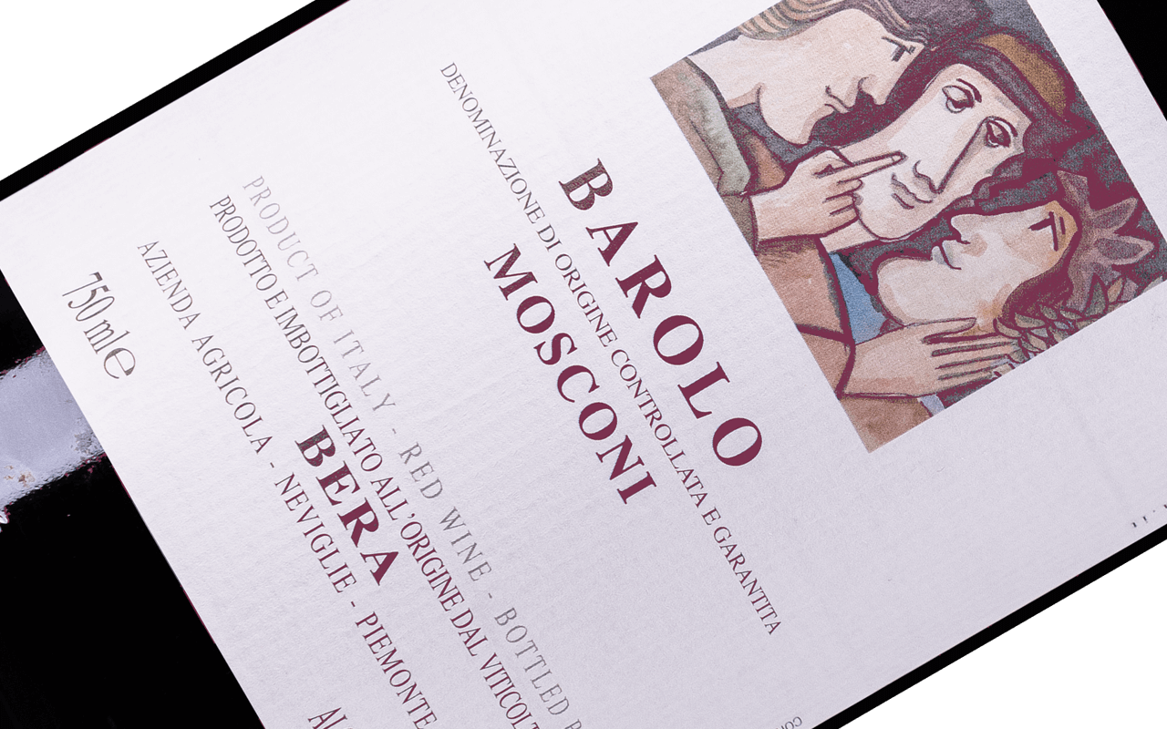 2018 Barolo Mosconi Riserva Grand Cru "Kalkstein, Ton und Schluff" Piemont, Italien 2018 Barolo Mosconi Riserva Grand Cru "Kalkstein, Ton und Schluff" Piemont, Italien