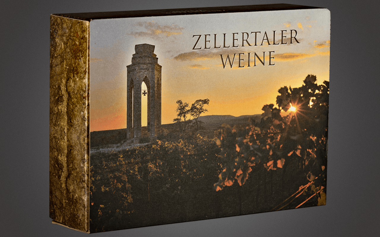 JTC Zellertal-Genießerbox "Pinot, Rosé, Lewwerworscht und Cumberland-Sauce" Präsent zum Abholpreis