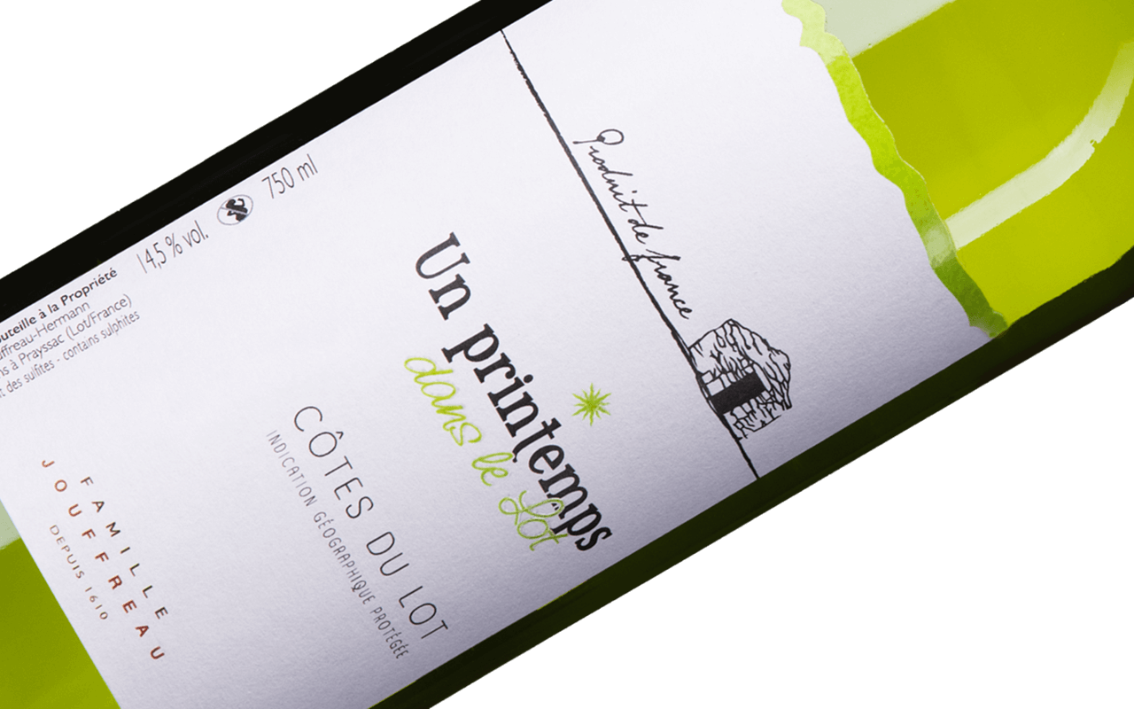 2020 Un Printemps dans de Lot, Weißwein, Quarzkiesel, Kalk, Feuerstein - Clos de Gamot, Cahors, Frankreich 2020 Un Printemps dans de Lot, Weißwein, Quarzkiesel, Kalk, Feuerstein - Clos de Gamot, Cahors, Frankreich