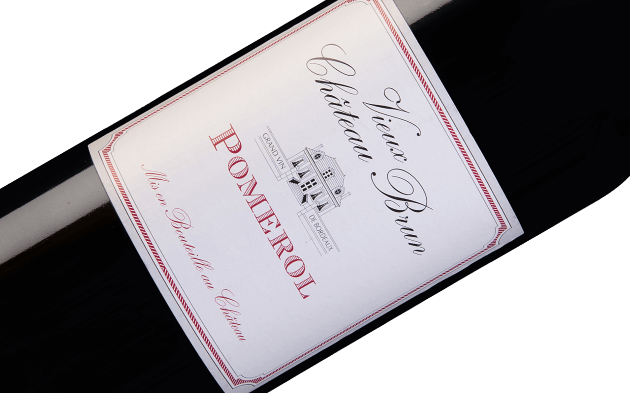 2012 Vieux Château Brun "Ton Kiesel Kalk Sand" Pomerol Bordeaux, Frankreich   