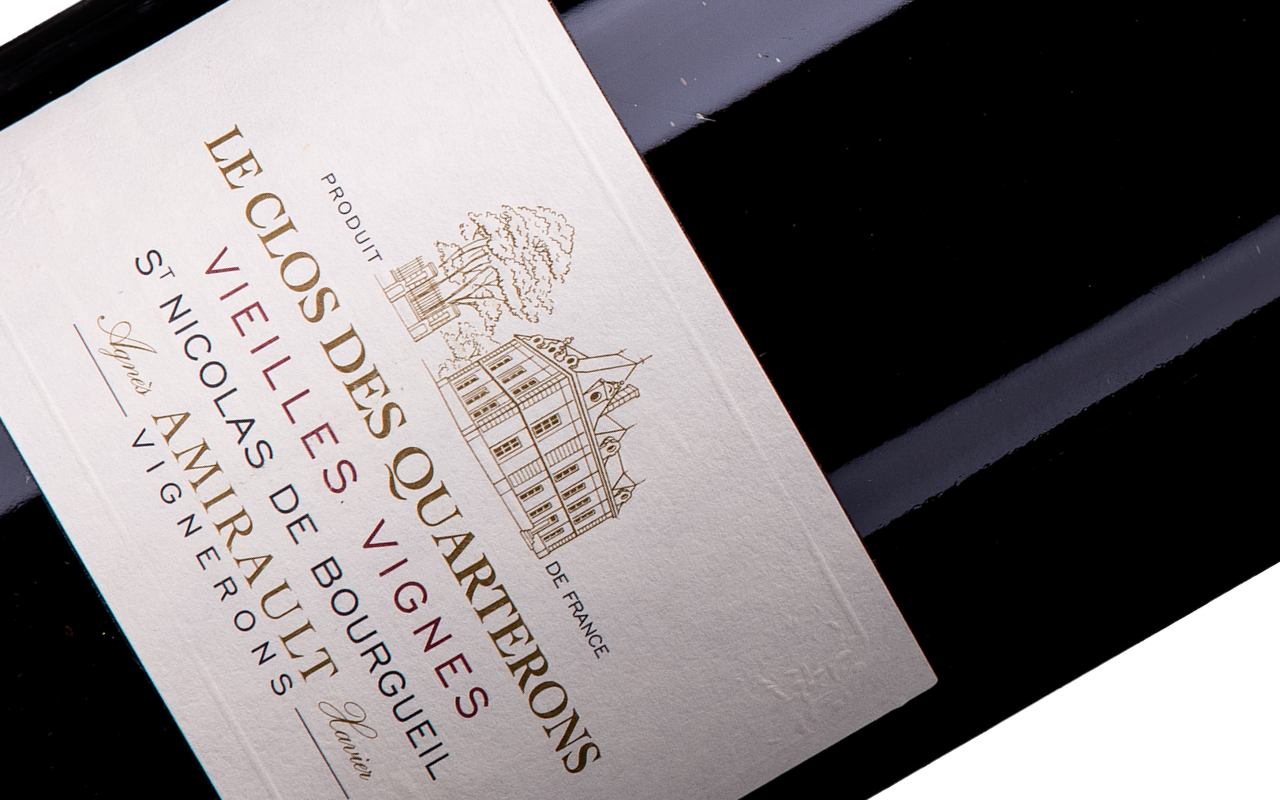 2017 Les Clos de Quarterons Magnum Bio Demeter "Quarzkiesel Kalk Lehm" St. Nicolas de Bourgueil (Loire), Frankreich 2017 Les Clos de Quarterons Magnum Bio Demeter "Quarzkiesel Kalk Lehm" St. Nicolas de Bourgueil (Loire), Frankreich