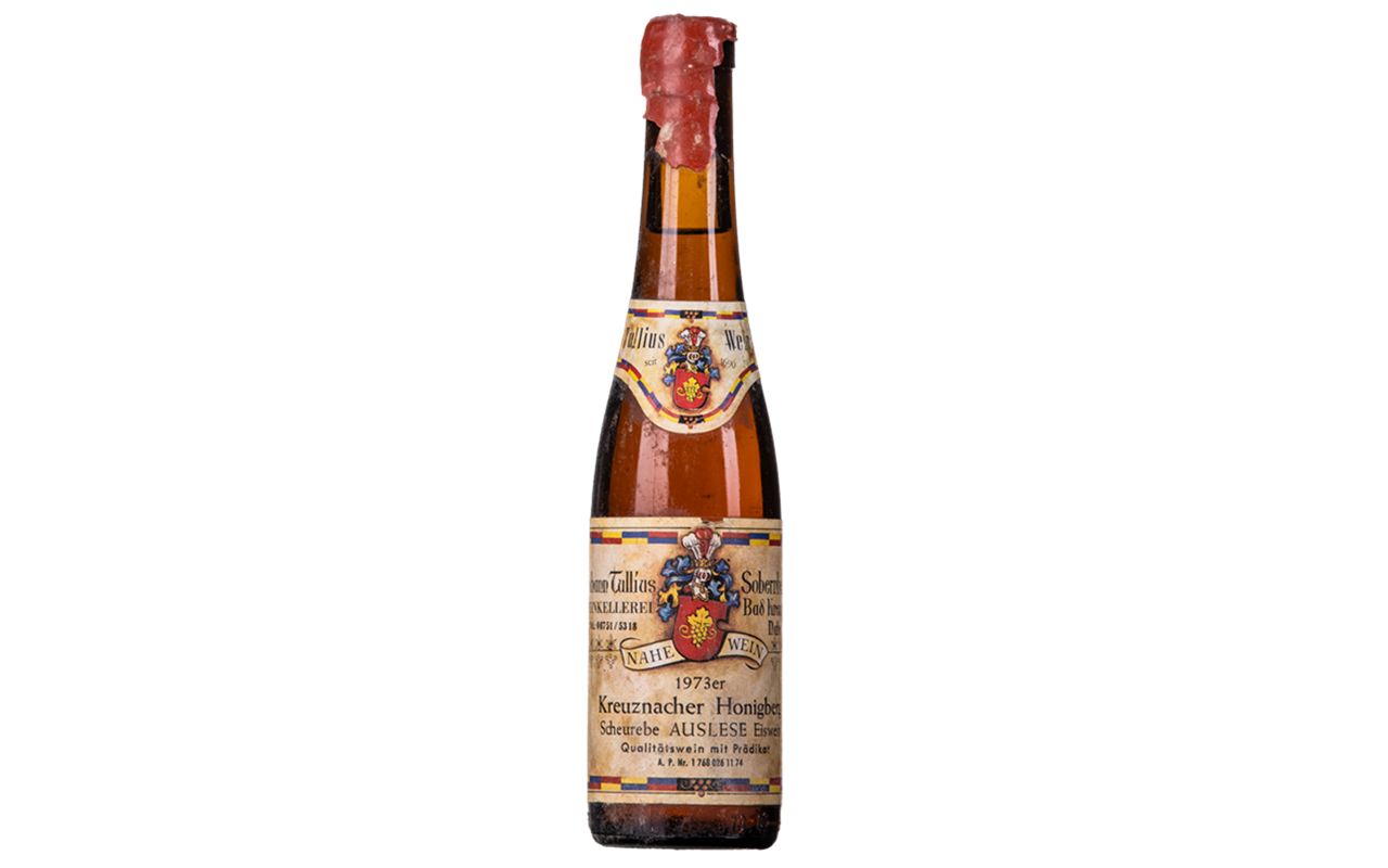 Schatzkammer 1973 Kreuznacher Honigberg Scheurebe Auslese Eiswein - Rarität, Nahe, Deutschland 